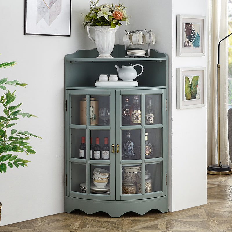 Contemporary Side Board Rubber Wood Door Sideboard for Dining Room Grey Clearhalo 'buffet_sideboard' 'Buffets & Sideboards' 'furn' 'furn_buffet_sideboard' 'Furniture' 'Kitchen & Dining Furniture' 5619182