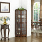 Contemporary Side Board Rubber Wood Door Sideboard for Dining Room Walnut Clearhalo 'buffet_sideboard' 'Buffets & Sideboards' 'furn' 'furn_buffet_sideboard' 'Furniture' 'Kitchen & Dining Furniture' 5619187