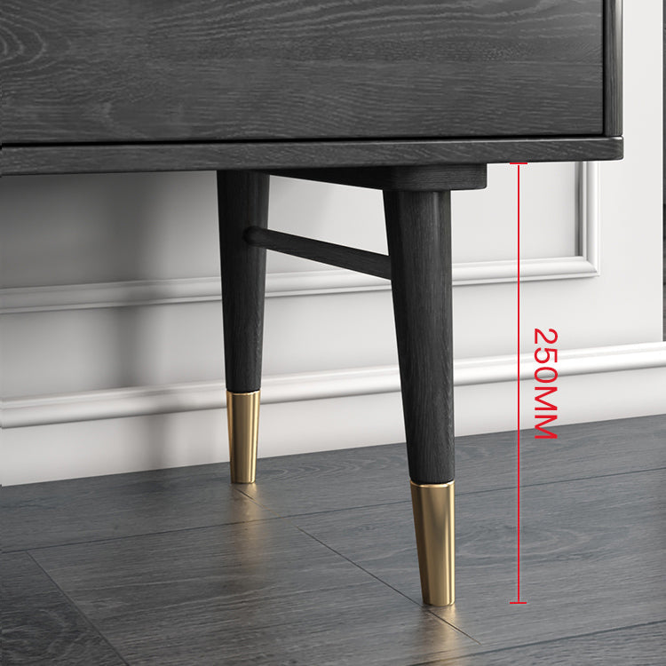 Sideboard a 2 porte glam in legno 61 "l armadio della credenza soggiorno con porta di vetro