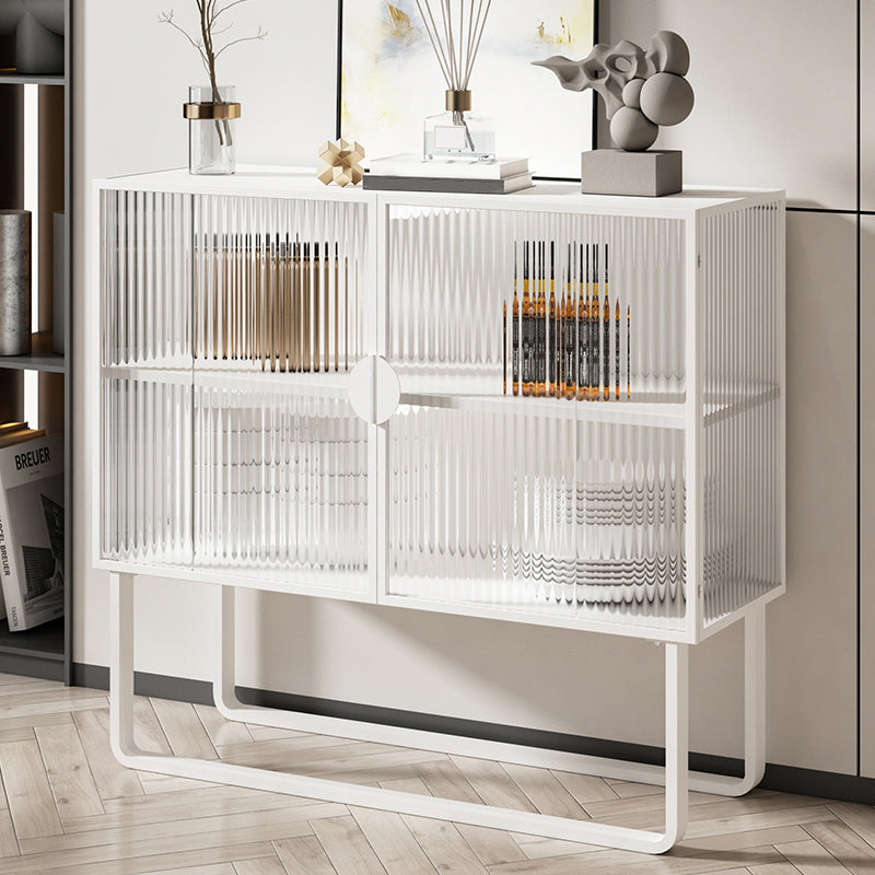 36 '' Höhe Sideboard Tischglas Zwei Türen Buffet -Server für Wohnzimmer