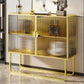 36 '' Höhe Sideboard Tischglas Zwei Türen Buffet -Server für Wohnzimmer