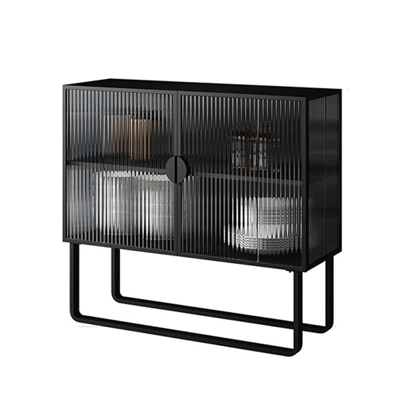 36 '' Höhe Sideboard Tischglas Zwei Türen Buffet -Server für Wohnzimmer