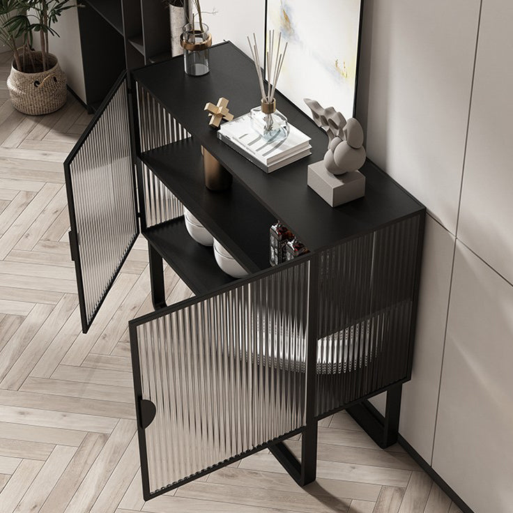 36 '' Höhe Sideboard Tischglas Zwei Türen Buffet -Server für Wohnzimmer