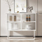 36 '' Höhe Sideboard Tischglas Zwei Türen Buffet -Server für Wohnzimmer