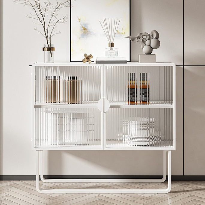 36 '' Höhe Sideboard Tischglas Zwei Türen Buffet -Server für Wohnzimmer