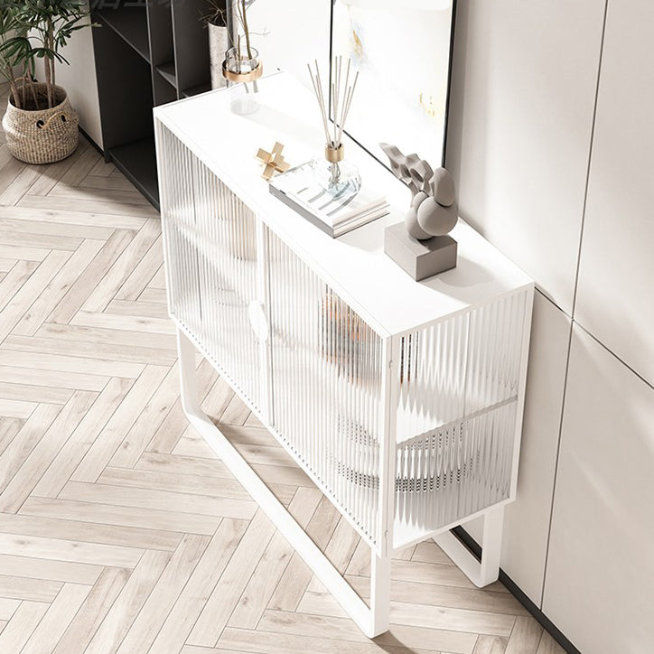 36 '' Höhe Sideboard Tischglas Zwei Türen Buffet -Server für Wohnzimmer