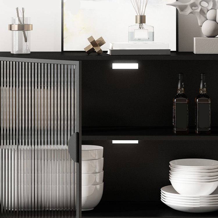36 '' Höhe Sideboard Tischglas Zwei Türen Buffet -Server für Wohnzimmer