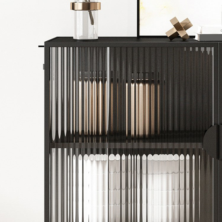 36 '' Höhe Sideboard Tischglas Zwei Türen Buffet -Server für Wohnzimmer
