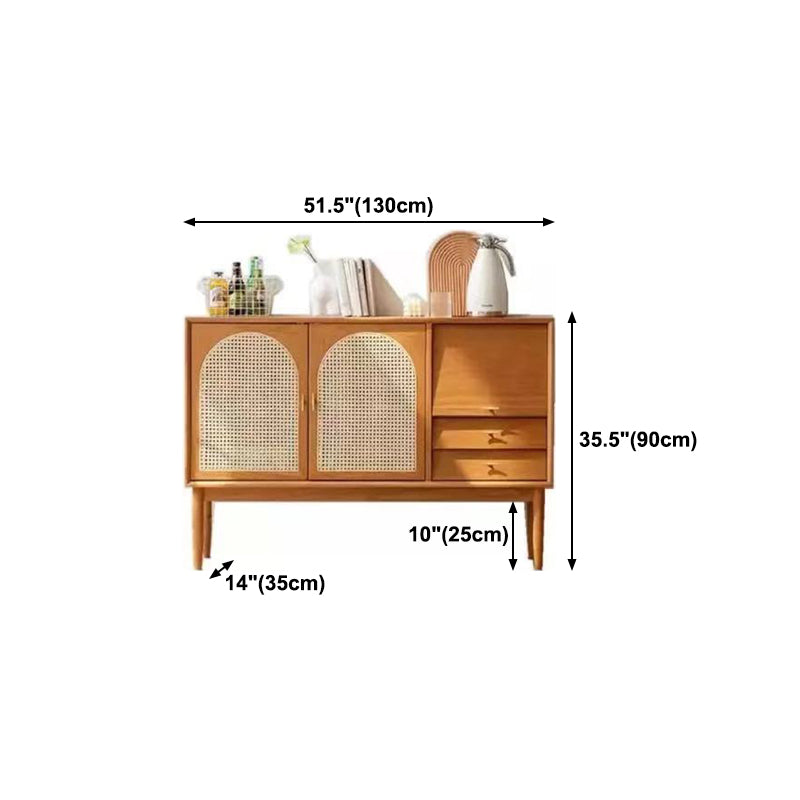 Cassetto della sideboard a buffet in legno e sideboard da pranzo a 2 porte