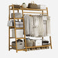 Appendiabiti in legno Ripiani portaoggetti Soggiorno Appendiabiti Appendiabiti Stand