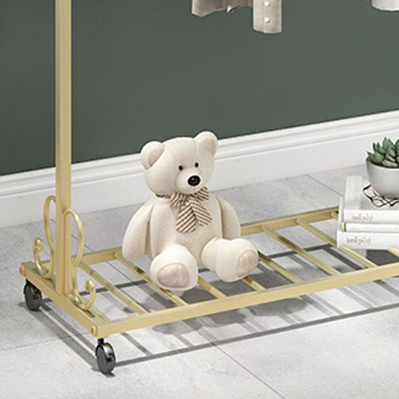 Glam Coat Hanger Metal No Distressed Entryway Kit With Storage Shelving Clearhalo 'Entry & Mudroom Furniture' 'furn' 'furn_hall_tree_coat_racks' 'Furniture' 'Hall Trees & Coat Racks' 'hall_tree_coat_racks' 5619547