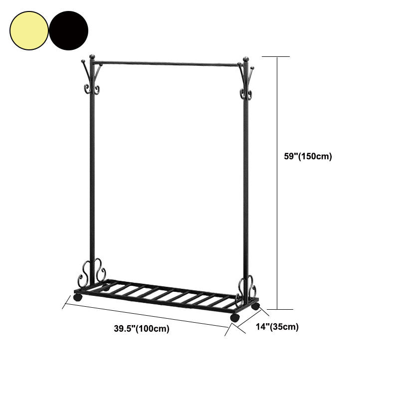 Glam Coat Hanger Metal No Distressed Entryway Kit With Storage Shelving Clearhalo 'Entry & Mudroom Furniture' 'furn' 'furn_hall_tree_coat_racks' 'Furniture' 'Hall Trees & Coat Racks' 'hall_tree_coat_racks' 5619570