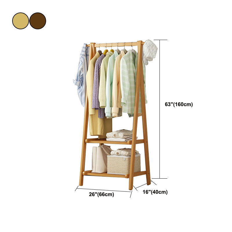 Appuntamento scandinavo per appendiabiti in legno di stoccaggio senza piedi.