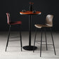 Industrial Indoor Bucket Counter Bar Stool Footrest Faux Leather Bar Stool