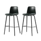 Industrial Indoor Bucket Counter Bar Stool Footrest Faux Leather Bar Stool