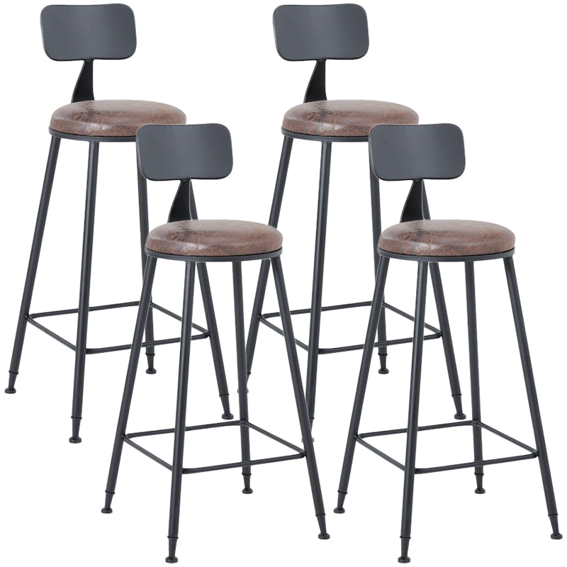Industrial 1/3/4/5 Pieces Bar Table Set Square Pine Wood Counter Table with High Stools Light Brown 30"H Stool (Set of 4) Clearhalo 'Bar Furniture' 'furn' 'furn_home_bar_bar_sets' 'Furniture' 'Home Bars & Bar Sets' 'home_bar_bar_sets' 'Kitchen & Dining Furniture' 5619707