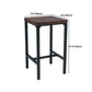 Industrial 1/3/4/5 Pieces Bar Table Set Square Pine Wood Counter Table with High Stools Clearhalo 'Bar Furniture' 'furn' 'furn_home_bar_bar_sets' 'Furniture' 'Home Bars & Bar Sets' 'home_bar_bar_sets' 'Kitchen & Dining Furniture' 5619718