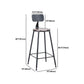 Industrial 1/3/4/5 Pieces Bar Table Set Square Pine Wood Counter Table with High Stools Clearhalo 'Bar Furniture' 'furn' 'furn_home_bar_bar_sets' 'Furniture' 'Home Bars & Bar Sets' 'home_bar_bar_sets' 'Kitchen & Dining Furniture' 5619720