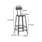 Industrial 1/3/4/5 Pieces Bar Table Set Square Pine Wood Counter Table with High Stools Clearhalo 'Bar Furniture' 'furn' 'furn_home_bar_bar_sets' 'Furniture' 'Home Bars & Bar Sets' 'home_bar_bar_sets' 'Kitchen & Dining Furniture' 5619722