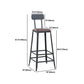 Industrial 1/3/4/5 Pieces Bar Table Set Square Pine Wood Counter Table with High Stools Clearhalo 'Bar Furniture' 'furn' 'furn_home_bar_bar_sets' 'Furniture' 'Home Bars & Bar Sets' 'home_bar_bar_sets' 'Kitchen & Dining Furniture' 5619723