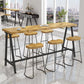 Modern Rectangle Pub Dining Set 1/2/4/7 Pieces Trestle Indoor Counter Height Set Clearhalo 'Bar Furniture' 'furn' 'furn_home_bar_bar_sets' 'Furniture' 'Home Bars & Bar Sets' 'home_bar_bar_sets' 'Kitchen & Dining Furniture' 5619724