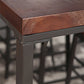 Ensemble de Table de bar rectangulaire industriel, 1/2/4/7 pièces, Table de comptoir en bois massif