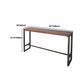 Ensemble de Table de bar rectangulaire industriel, 1/2/4/7 pièces, Table de comptoir en bois massif