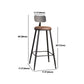 Ensemble de Table de bar rectangulaire industriel, 1/2/4/7 pièces, Table de comptoir en bois massif