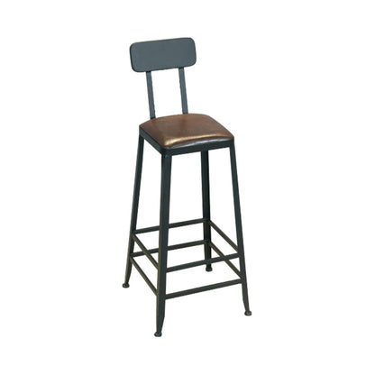 1/5 Pieces Industrial Rectangle Pub Table Set Wooden Counter Table with High Stools Brown 30"H Stool (Single) Clearhalo 'Bar Furniture' 'furn' 'furn_home_bar_bar_sets' 'Furniture' 'Home Bars & Bar Sets' 'home_bar_bar_sets' 'Kitchen & Dining Furniture' 5619834