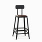 Industrial Rectangle Bar Table Set 1/5 Pieces Solid Wood Counter Table for Indoor Brown 26"H Stool (Single) Clearhalo 'Bar Furniture' 'furn' 'furn_home_bar_bar_sets' 'Furniture' 'Home Bars & Bar Sets' 'home_bar_bar_sets' 'Kitchen & Dining Furniture' 5619912