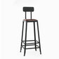 Industrial Rectangle Bar Table Set 1/5 Pieces Solid Wood Counter Table for Indoor Brown 31"H Stool （Single） Clearhalo 'Bar Furniture' 'furn' 'furn_home_bar_bar_sets' 'Furniture' 'Home Bars & Bar Sets' 'home_bar_bar_sets' 'Kitchen & Dining Furniture' 5619916