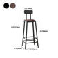 Industrial Rectangle Bar Table Set 1/5 Pieces Solid Wood Counter Table for Indoor Clearhalo 'Bar Furniture' 'furn' 'furn_home_bar_bar_sets' 'Furniture' 'Home Bars & Bar Sets' 'home_bar_bar_sets' 'Kitchen & Dining Furniture' 5619933