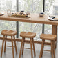 1/2/6/11 Piezas Mesa de mesa de pub rectangular moderna Mesa de madera con taburetes altos