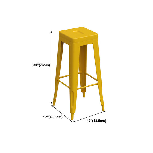 Trestle Rectangle Counter Set 1/2/4 Pieces Industrial Metal and Wood Pub Dining Set