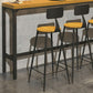 Industrial Style 1/6/11 Pieces Bar Table Set Rectangle Pine Wood Counter Table with Stools