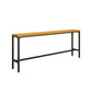 Industrial Style 1/6/11 Pieces Bar Table Set Rectangle Pine Wood Counter Table with Stools