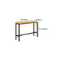 Industrial Style 1/6/11 Pieces Bar Table Set Rectangle Pine Wood Counter Table with Stools