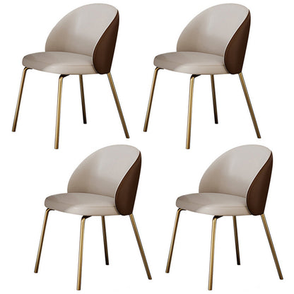 Luxurious Sintered Stone Dining Set Rectangle 1/4/5/7 Pieces Dinette Table Set in White 4 White Chairs Clearhalo 'Dining Room Sets' 'Dining Tables & Seating' 'dining_room_set' 'furn' 'furn_dining_room_set' 'Furniture' 'Kitchen & Dining Furniture' 5620140