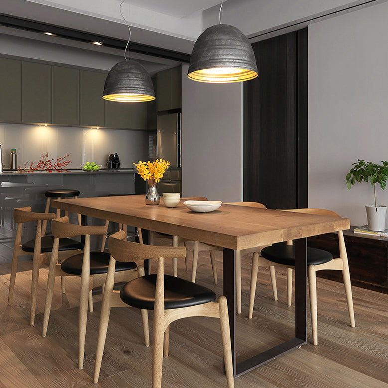 Modern 1/7 Pieces Dining Set Rectangle Pine Wood Dining Table for Dining Room Kitchen Clearhalo 'Dining Room Sets' 'Dining Tables & Seating' 'dining_room_set' 'furn' 'furn_dining_room_set' 'Furniture' 'Kitchen & Dining Furniture' 5620216