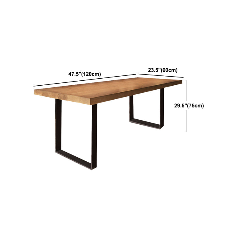 Modern 1/7 Pieces Dining Set Rectangle Pine Wood Dining Table for Dining Room Kitchen Clearhalo 'Dining Room Sets' 'Dining Tables & Seating' 'dining_room_set' 'furn' 'furn_dining_room_set' 'Furniture' 'Kitchen & Dining Furniture' 5620219