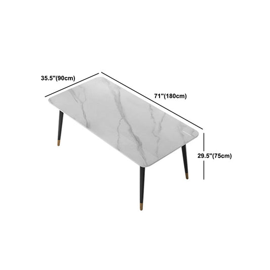 Moderno 1/2/5/7 pezzi set da pranzo tavolo da pranzo in pietra rettangolo per sala da pranzo in cucina
