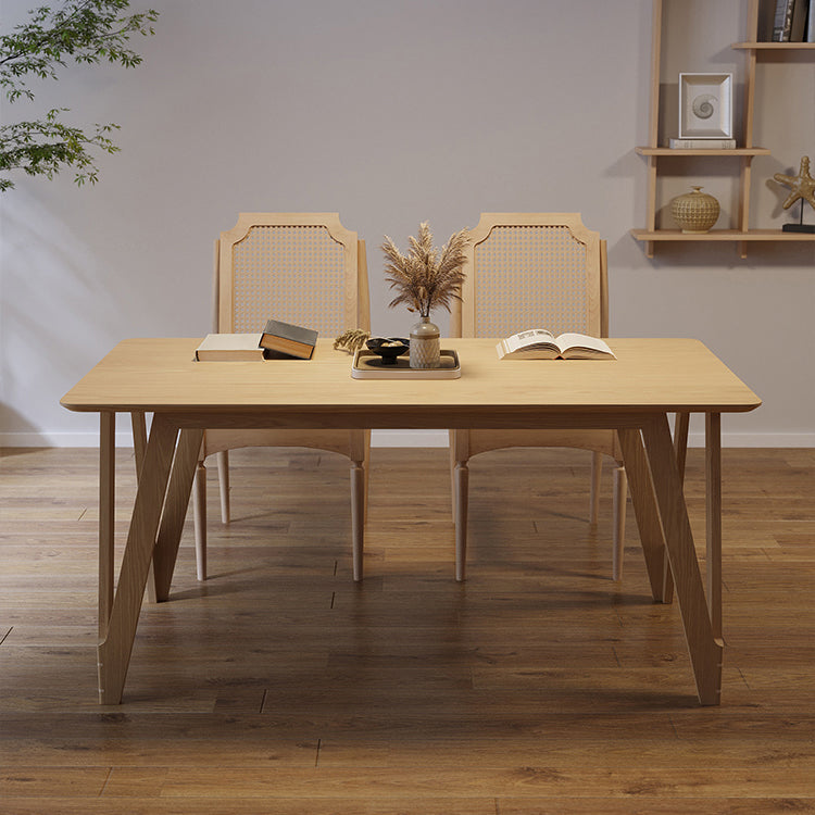 Modern 1/2/3/5/9 Pieces Dining Set Wood Dining Furniture Set in Natural 3 Pieces: Table, 2 Chairs Clearhalo 'Dining Room Sets' 'Dining Tables & Seating' 'dining_room_set' 'furn' 'furn_dining_room_set' 'Furniture' 'Kitchen & Dining Furniture' 5620280