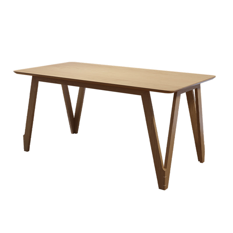 Modern 1/2/3/5/9 Pieces Dining Set Wood Dining Furniture Set in Natural Clearhalo 'Dining Room Sets' 'Dining Tables & Seating' 'dining_room_set' 'furn' 'furn_dining_room_set' 'Furniture' 'Kitchen & Dining Furniture' 5620285
