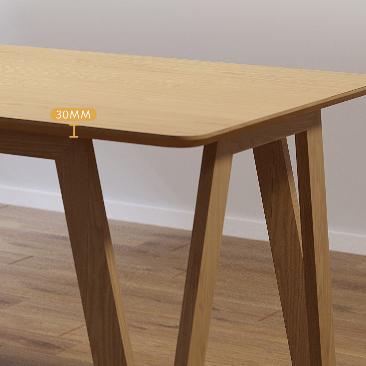 Modern 1/2/3/5/9 Pieces Dining Set Wood Dining Furniture Set in Natural Clearhalo 'Dining Room Sets' 'Dining Tables & Seating' 'dining_room_set' 'furn' 'furn_dining_room_set' 'Furniture' 'Kitchen & Dining Furniture' 5620288
