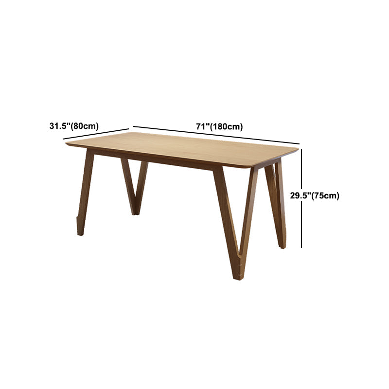 Modern 1/2/3/5/9 Pieces Dining Set Wood Dining Furniture Set in Natural Clearhalo 'Dining Room Sets' 'Dining Tables & Seating' 'dining_room_set' 'furn' 'furn_dining_room_set' 'Furniture' 'Kitchen & Dining Furniture' 5620295