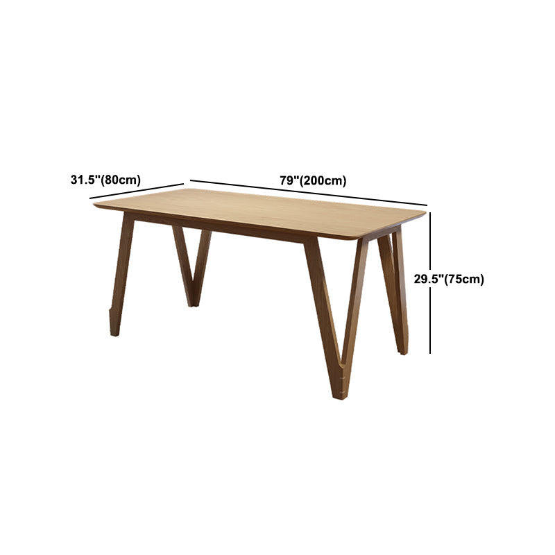 Modern 1/2/3/5/9 Pieces Dining Set Wood Dining Furniture Set in Natural Clearhalo 'Dining Room Sets' 'Dining Tables & Seating' 'dining_room_set' 'furn' 'furn_dining_room_set' 'Furniture' 'Kitchen & Dining Furniture' 5620296