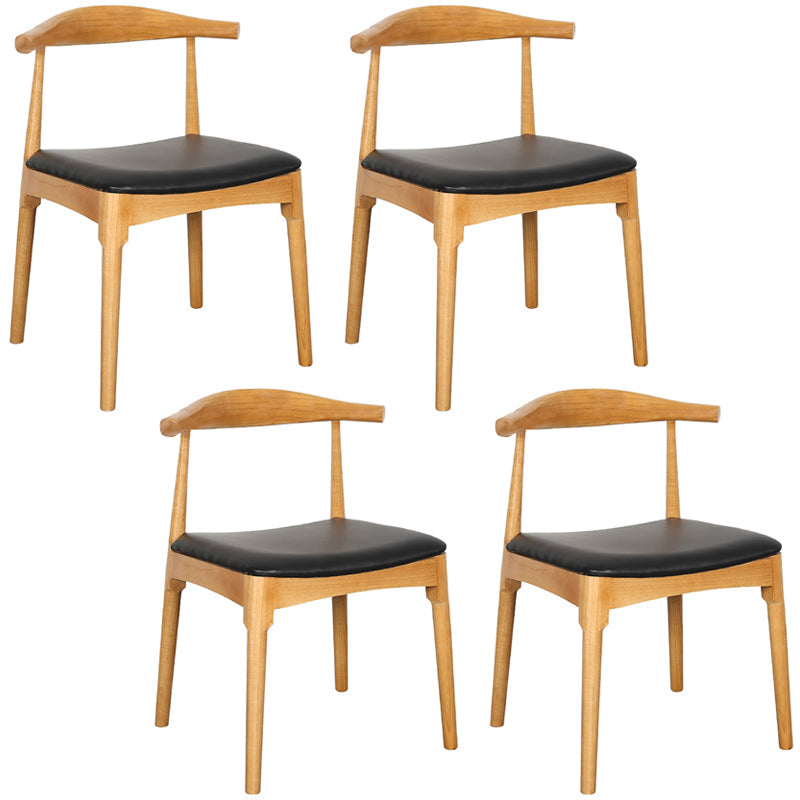 Industrial Natural Dining Set Rectangle 1/2/4/5/6/7 Pieces Dinette Set 4 Wood Chairs Clearhalo 'Dining Room Sets' 'Dining Tables & Seating' 'dining_room_set' 'furn' 'furn_dining_room_set' 'Furniture' 'Kitchen & Dining Furniture' 5620304