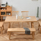 Modern 1/6 Pieces Dining Set Rectangle Pine Wood Dining Table for Dining Room kItchen