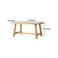 Modern 1/6 Pieces Dining Set Rectangle Pine Wood Dining Table for Dining Room kItchen