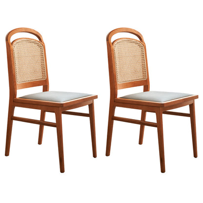 Solid Wood Dining Table Set 1/2/5/7 Pcs Rectangle Table with Side Chairs